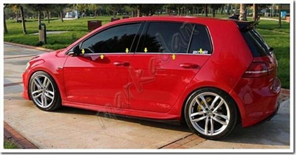 WOC Chrome VW Golf 7 Krom Cam Çıtası 2012-2020 4 Parça Paslanmaz Çelik - Image 1