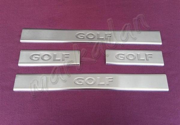 WOC Chrome VW Golf 7 Krom Kapı Eşiği 2012-2020 4 Parça Paslanmaz Çelik - Image 1