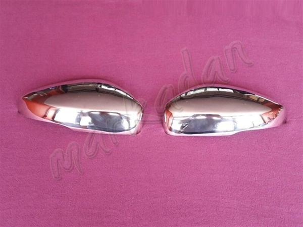 WOC Chrome VW Polo Krom Ayna Kapağı 2009-2017 2 Parça Paslanmaz Çelik - Image 1