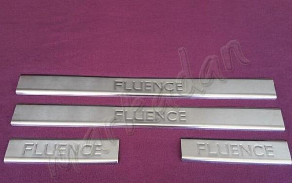 WOC Chrome Renault Fluence Krom Kapı Eşiği 2010-2016 4 Parça Paslanmaz Çelik - Image 1