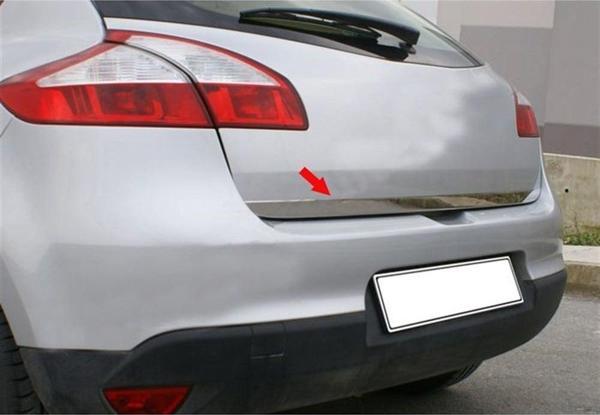 WOC Chrome Renault Megane 3 HB Krom Bagaj Alt Çıta 2010-2016 Paslanmaz Çelik - Image 1