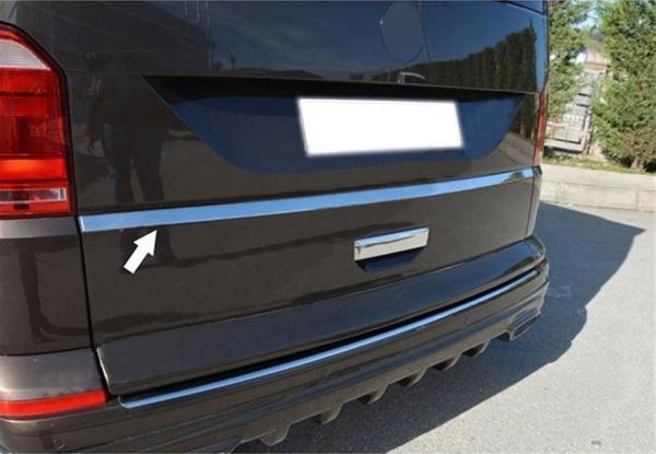 WOC Chrome VW T6 Transporter Krom Bagaj Çıtası 2015 Sonrası Tek Kapı Paslanmaz Çelik - Image 1