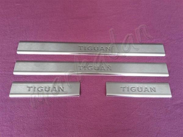 WOC Chrome VW Tiguan Krom Kapı Eşiği 2015 Sonrası 4 Parça Paslanmaz Çelik - Image 1