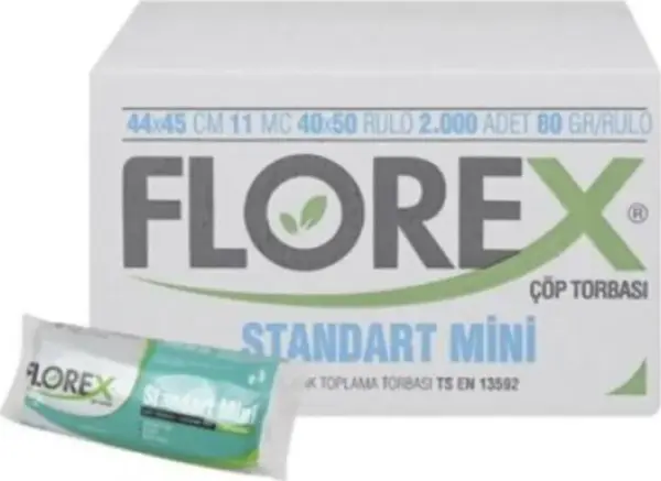 Florex Standart Mini Çöp Poşeti 44x45 cm - Image 1