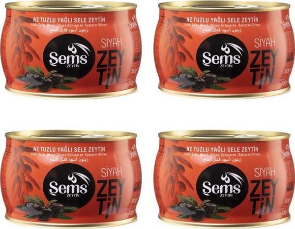 Şems Siyah Zeytin 291-320 Kalibre 300 gr 4'lü - Image 1