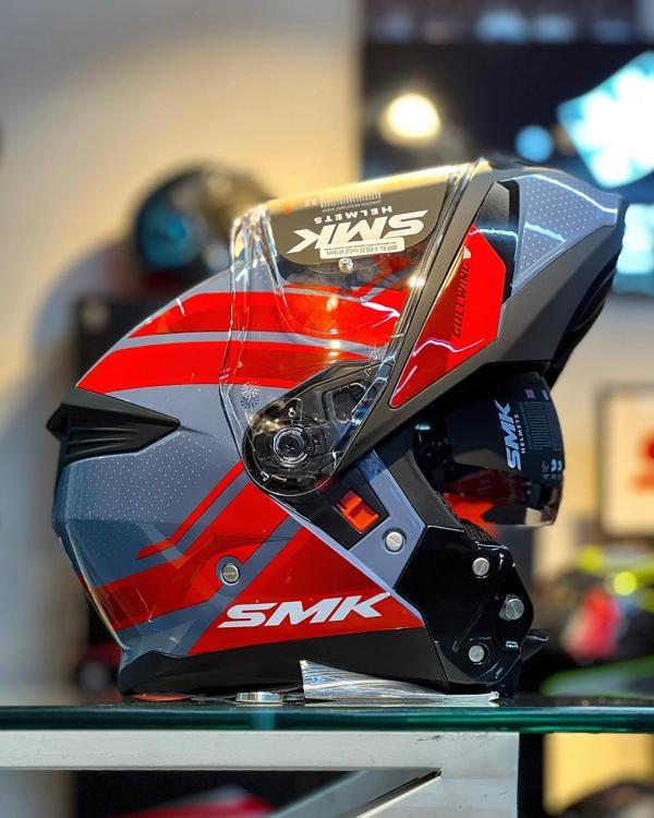 Smk Gullwıing Supertour Kırmızı Çene Açılır Kask - Image 1
