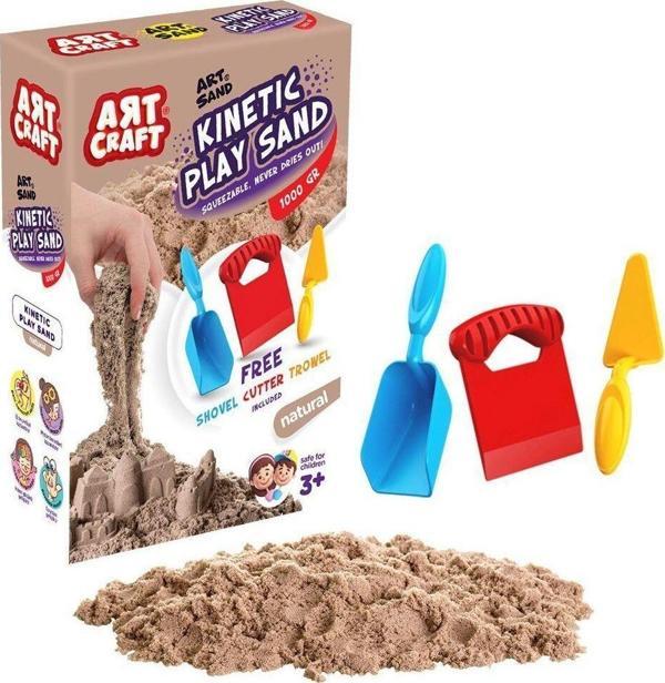 Art Craft Aksesuarlı Naturel Kinetik Oyun Kumu 1000 gr - Image 1