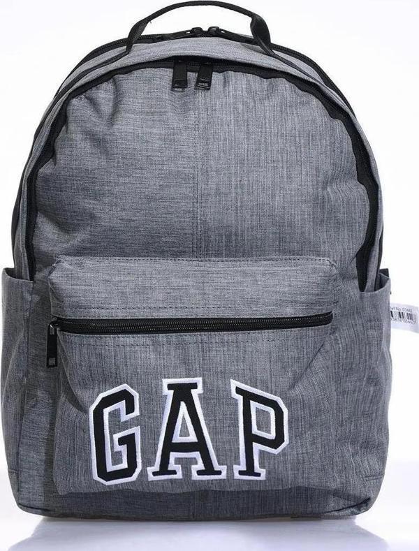 Gap Çift Bölme Sırt Çantası Gri Melanj 03442 - Image 1