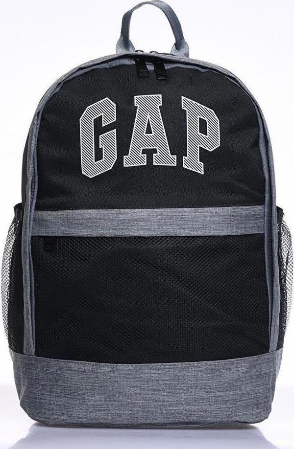 Gap Çift Bölmeli Sırt Çantası Gri Siyah 03501 - Image 1