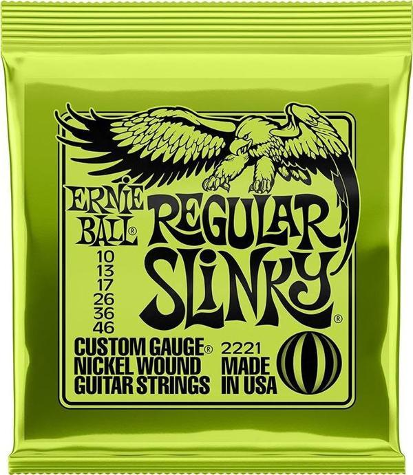 Ernie Ball P02221 Regular Slinky Nickel 10-46 Elektro Gitar Teli - Image 1