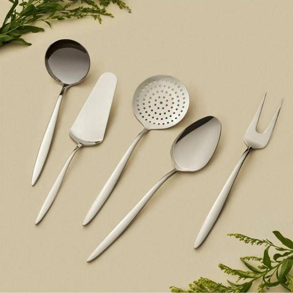 Hisar mercury 5 parça servis takımı - kepçe kevgir kaşık çatal spatula seti - Image 1