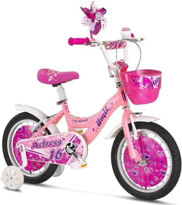 ÜMİT 1664 ACTRESS-BMX-SEPET-V-KIZ ÇOCUK BİSİKLETİ 16 JANT PEMBE - Image 1