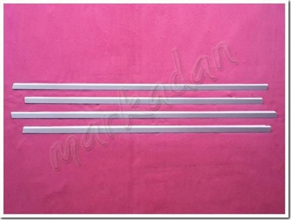 DB Chrome Ford Focus HB Cam Çıtası Nikelajı 1998-2005 4 Parça Paslanmaz Çelik - Image 1