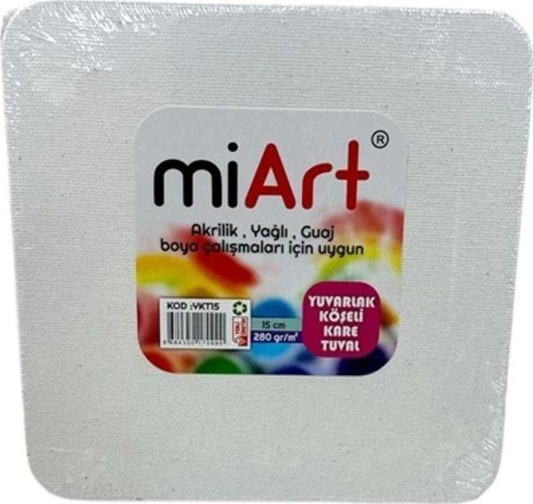 Miart Tuval Yuvarlak Köşeli Kare 15 Cm mykt15 - Image 1
