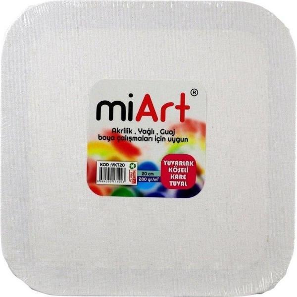 Miart Tuval Yuvarlak Köşeli Kare 20 Cm mykt20 - Image 1