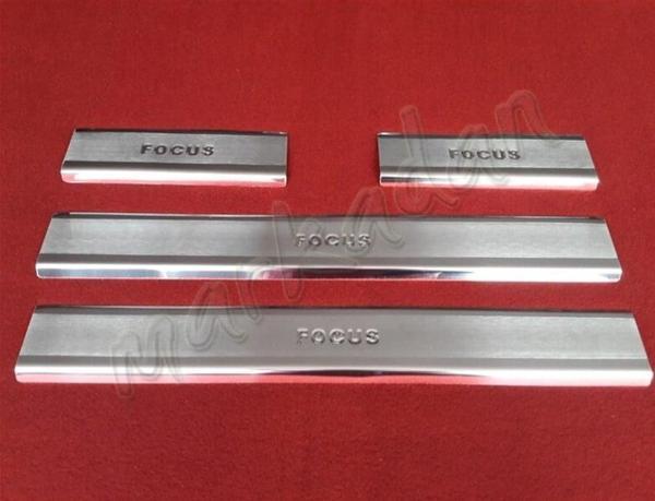 DB Chrome Ford Focus Krom Kapı Eşiği 1998-2005 4 Parça P.Çelik - Image 1