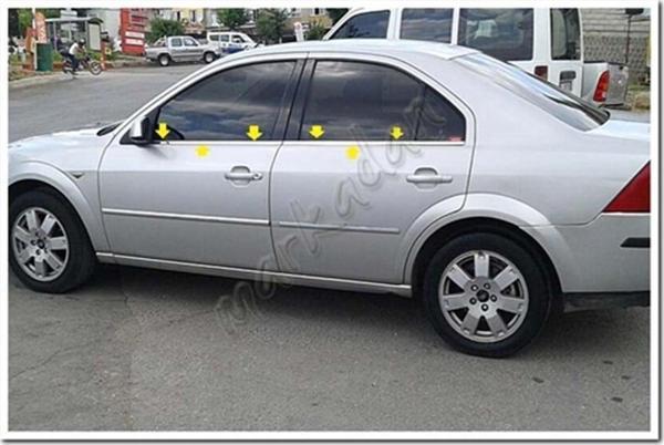 DB Chrome Ford Mondeo Cam Çıtası Nikelajı 2001-2007 4 Parça P.Çelik - Image 1