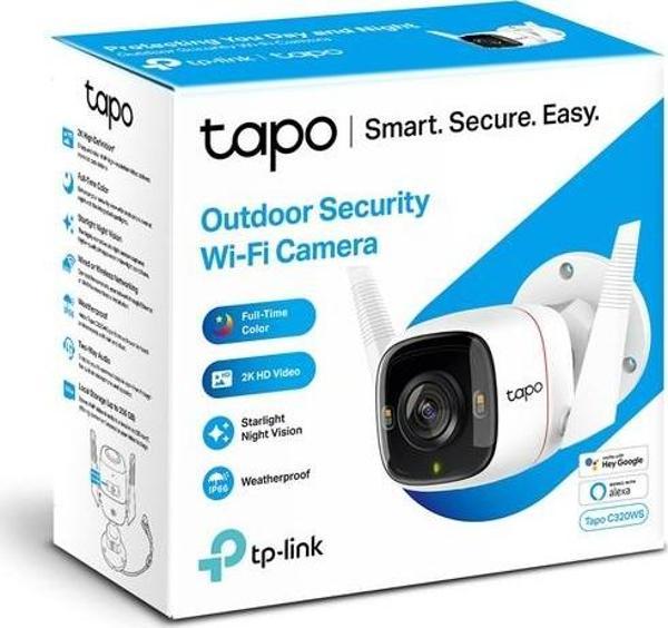 Tapo C320Ws 2K Gece Görüşlü 256Gb Micro Sd Destekli Wi-Fi Kamera - Image 1