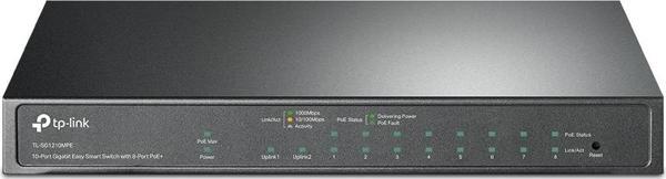 TL-Sg1210Mpe 8 Port 10-100-1000 Poe+ Switch 2 Port 10-100-1000 Mbps 1 Port Sfp - Image 1