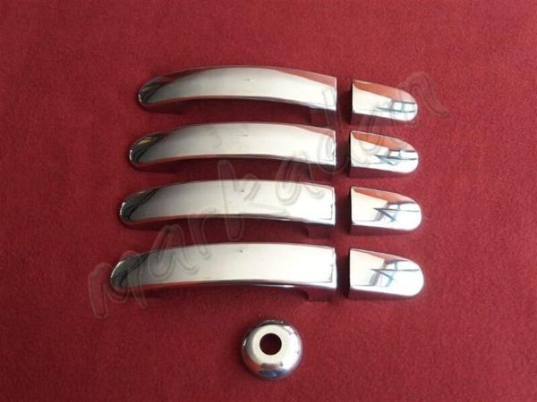 DB Chrome Ford Tourneo Custom Kapı Kolu Nikelajı 2012 Sonrası 4 Kapı 9 Parça P.Çelik - Image 1