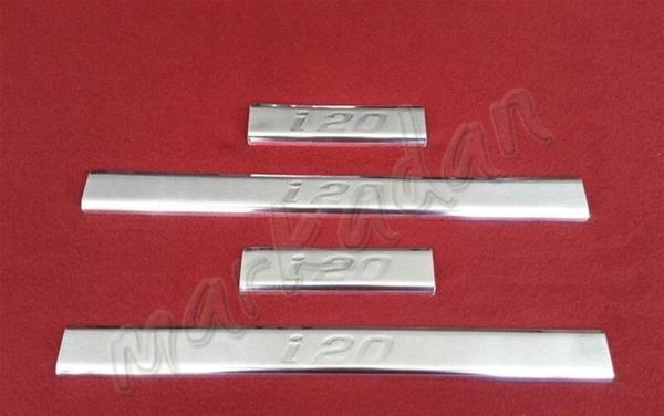 DB Chrome Hyundai i20 Krom Kapı Eşiği 2008-2014 4 Parça P.Çelik - Image 1