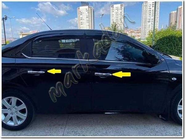 DB Chrome Peugeot 301 Kapı Kolu Nikelajı 2012 Sonrası 4 Kapı P.Çelik - Image 1