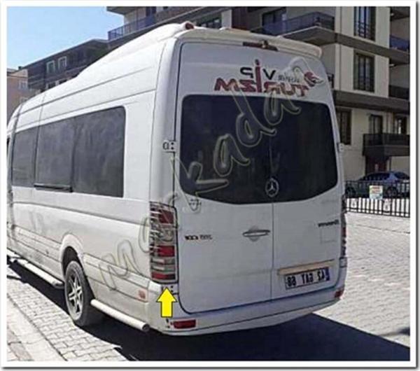 DB Chrome Mercedes Sprinter Stop Çerçevesi 2006-2018 2 Parça Abs Krom - Image 1