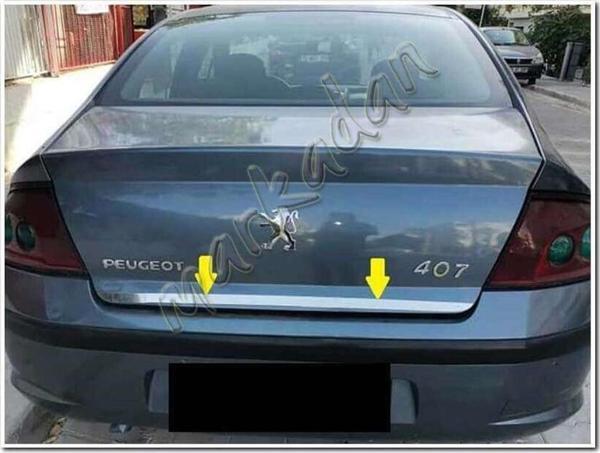 DB Chrome Peugeot 407 Krom Bagaj Alt Çıta 2004-2010 P.Çelik - Image 1