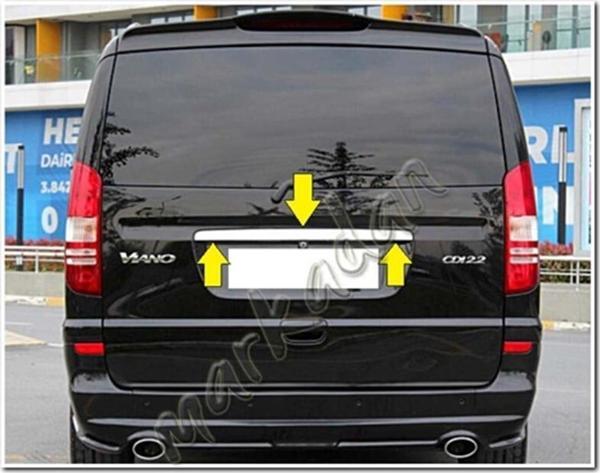DB Chrome Mercedes Viano Krom Bagaj Çıtası 2004-2014 P.Çelik - Image 1