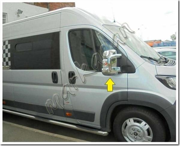 DB Chrome Peugeot Boxer Krom Ayna Kapağı 2006 Sonrası 2 Parça Abs Krom - Image 1
