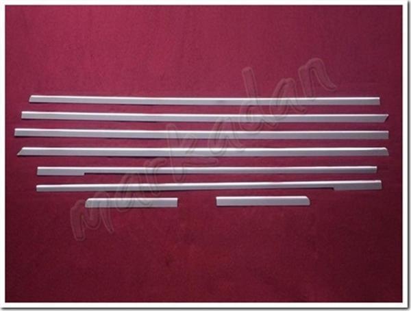 DB Chrome Mercedes Vito W447 Extra Uzun Şasi Cam Çıtası Nikelajı 2014 Sonrası 8 Parça P.Çelik - Image 1