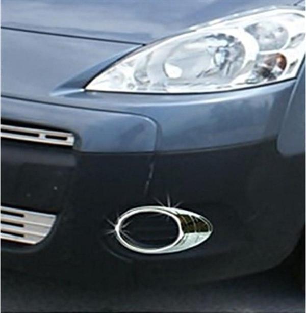 DB Chrome Peugeot Partner Tepee Sis Farı Çerçevesi 2008-2015 2 Parça Abs Krom - Image 1