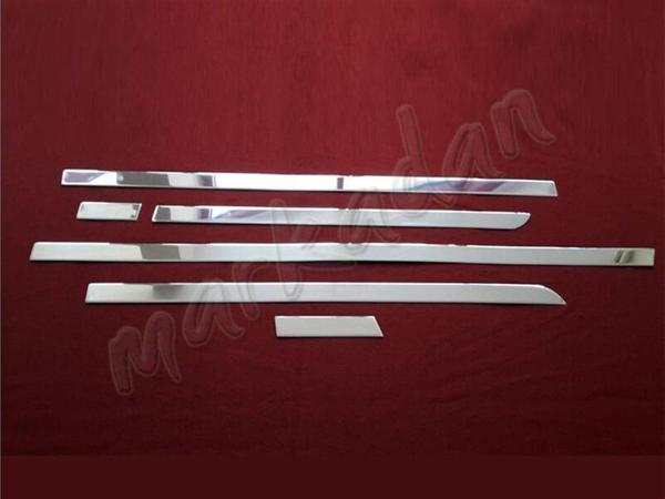 DB Chrome Mercedes Vito W447 Uzun Şasi Yan Kapı Çıtası Nikelajı 2014 Sonrası 6 Parça P.Çelik - Image 1