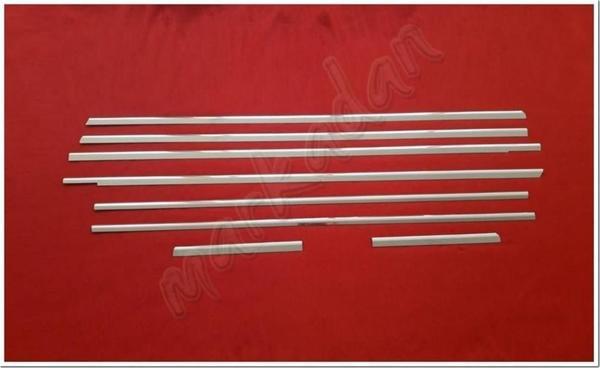 DB Chrome Mercedes Vito W639 Kısa Şasi Cam Çıtası Nikelajı 2004-2014 8 Parça P.Çelik - Image 1