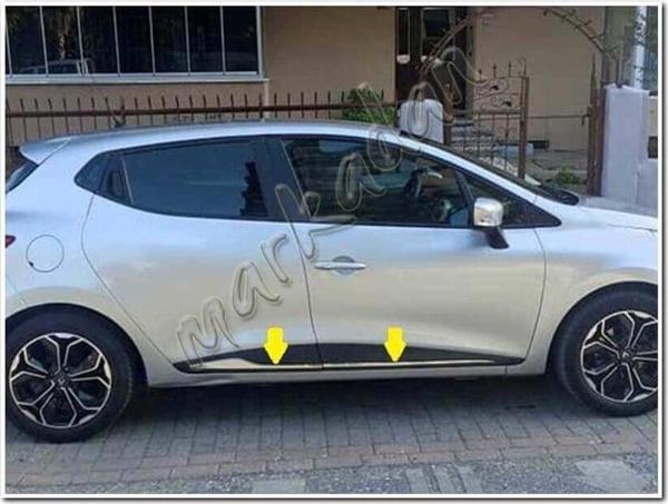 DB Chrome Renault Clio 4 Krom Yan Kapı Çıtası 2012-2020 4 Parça P.Çelik - Image 1