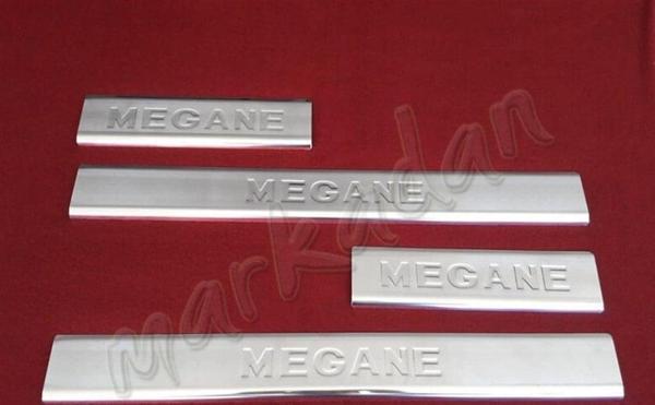 DB Chrome Renault Megane 2 Krom Kapı Eşiği 2004-2010 4 Parça P.Çelik - Image 1