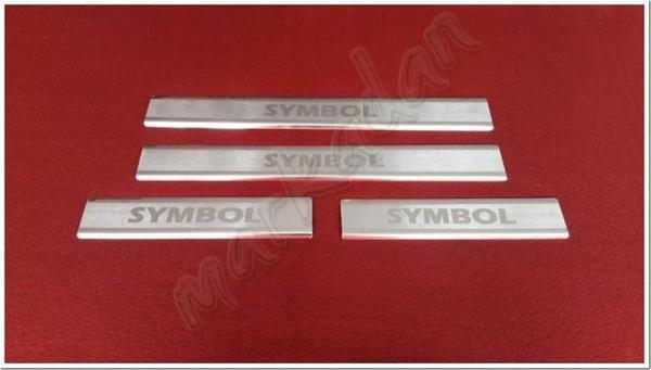 Db Chrome Renault Symbol Kapı Eşiği 2013-2021 4 Parça Paslanmaz Çelik - Image 1