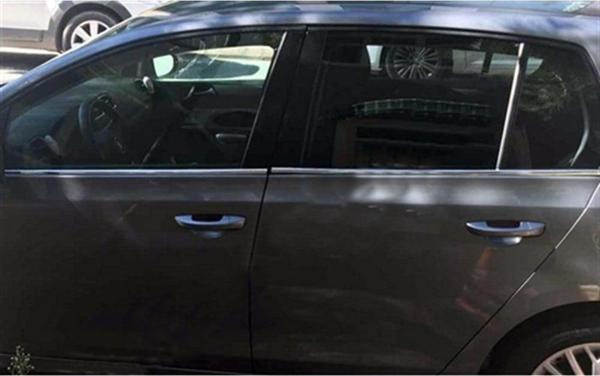 DB Chrome VW Golf 6 Cam Çıtası Nikelajı 2009-2012 6 Parça P.Çelik - Image 1