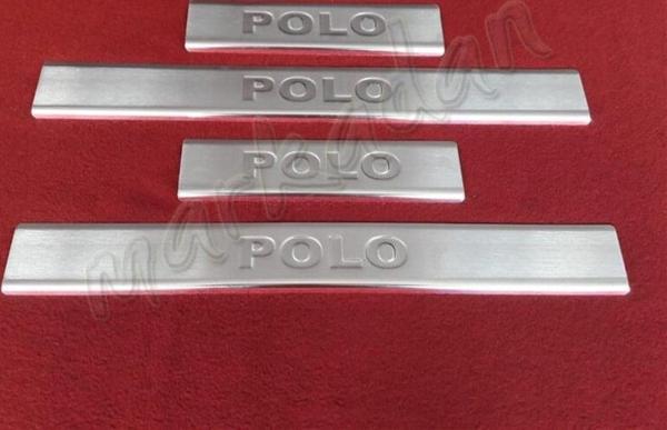 DB Chrome VW Polo Krom Kapı Eşiği 2009-2017 4 Parça P.Çelik - Image 1