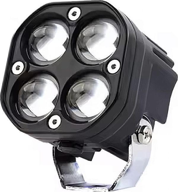 Led Spot Işık ve Beyaz Projektör Lens Kare Dört Gözlü Led Off Road Lamba Motosiklet ve İş Makinesi Projektörü 12V-85V - Image 1