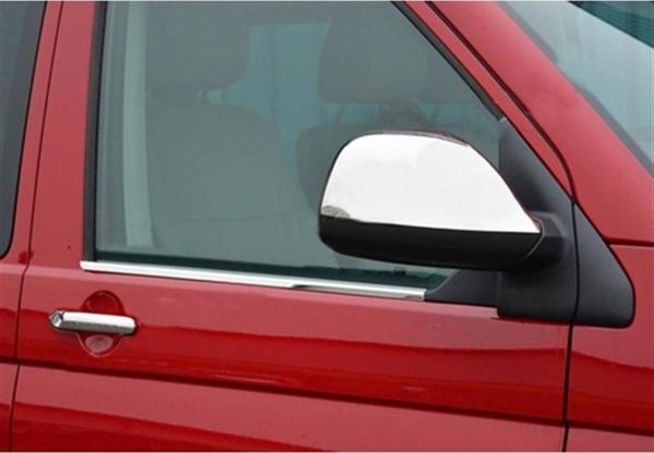 DB Chrome VW T5 Transporter Cam Çıtası Nikelajı 2003-2014 2 Parça P.Çelik - Image 1