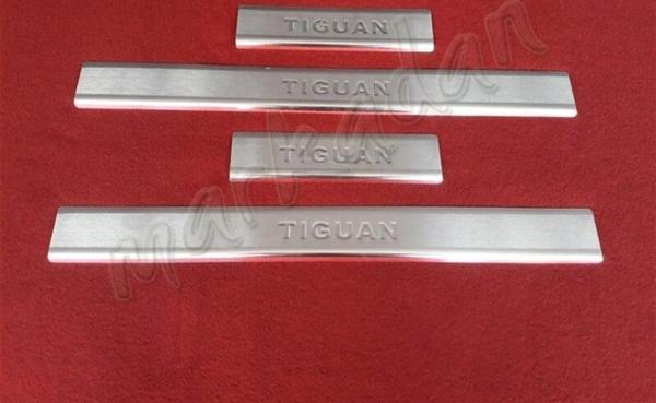 DB Chrome VW Tiguan Krom Kapı Eşiği 2015 Sonrası 4 Parça Paslanmaz Çelik - Image 1