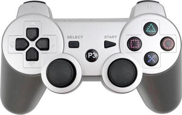Cosmostech P3 Doubleshock PS3 Playstation 3 için Uyumlu Kablosuz Titreşimli Oyun Kolu Gamepad Joystick Controller Gümüş - Image 1