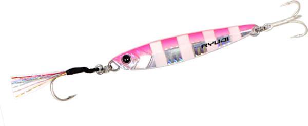 Ryuji Jig King 7.7cm 40gr Metal Jig yem Pink Zebra Glow - Image 1