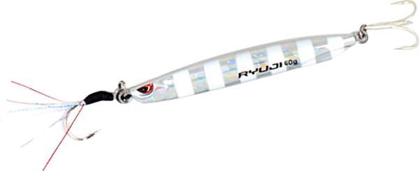 Ryuji Silent Jig 9.5cm 60gr Metal Jig yem Zebra Glow - Image 1