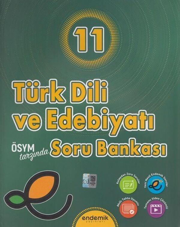 Endemik 11. Sınıf Türk Dili ve Edebiyatı Soru Bankası Endemik Yayınları - Endemik Yayınları - Image 1