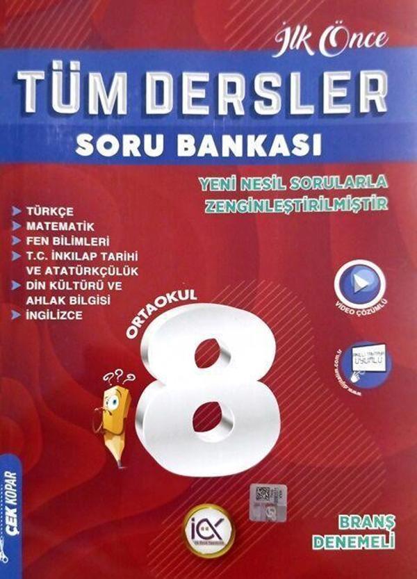 8. Sınıf LGS Tüm Dersler Soru Bankası İlk Önce Yayıncılık - İlk Önce Yayınları - Image 1
