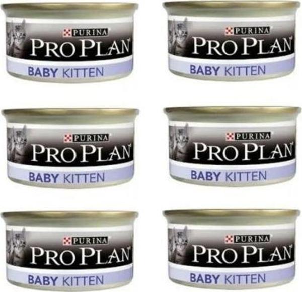 Pro Plan Baby Kitten Tavuk Etli Yavru Yaş Kedi Maması 85 Gr*6 Adet - Image 1