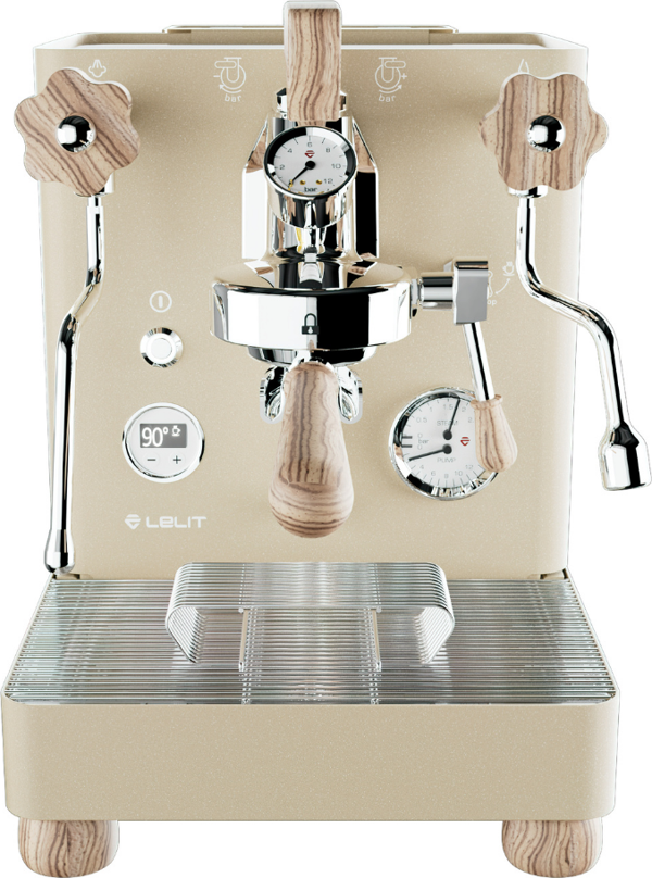 Lelit Bianca PL162T V3 Çift Kazanlı-Pedallı Ticari Espresso Makinesi GOLD - Image 1