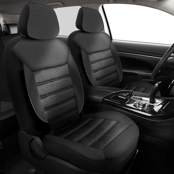 Nice Shop Ford Focus 3.5 Uyumlu Koltuk Kılıfı Talos Serisi Carbon Deri - Siyah - Image 1